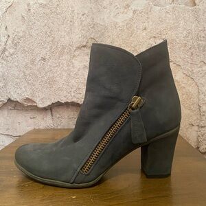 Bueno Indigo Blue Double Zip Booties